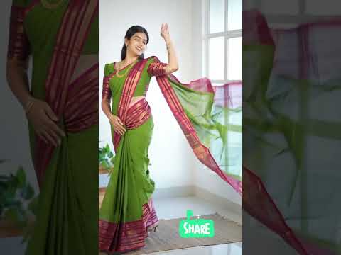 KANCHI COTTON SAREES ZARI BORDER  💯% pure cotton 💐 @999 🤳 9444397112