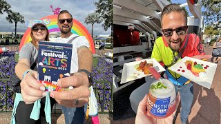 Disney Food Festival Date Day! | EPCOT's Festival Of The Arts 2024, Fun Food, Art & More Fun!