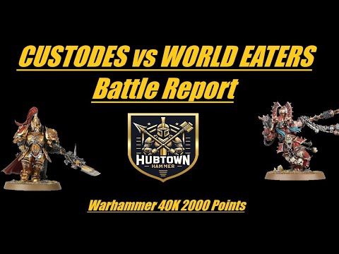 Custodes vs World Eaters Battle Report Warhammer 40K Auric Champions 2000 Points