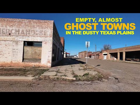 Empty, Almost Ghost Towns In The Dusty Texas Plains