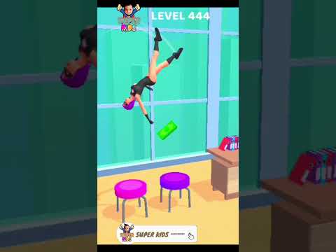 Girl Can Beat Spider Man Score & Reach Home Flip Level #444 crazy Gameplay! jump Master Walkthrough