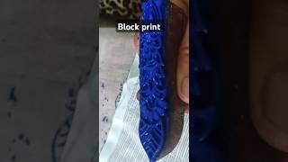 Block print on dupatta # kota doriya fabric #shortvideo #handpainted #artandcraft #ytshorts #