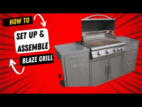 Initial set up of Blaze Gas Grill Blaze Grill | Best Grill on the Market