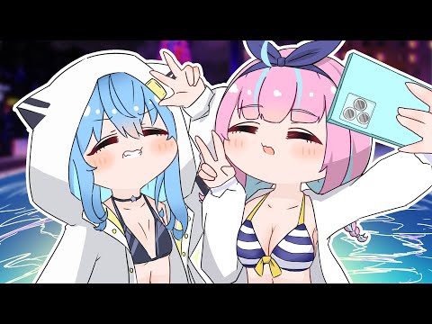 【手描き】超陽キャVtuber湊あくあ誕生「CV:夏色まつり』【夏色まつり/湊あくあ/星街すいせい/ホロライブ切り抜き/切り抜き漫画】