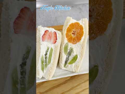 Making Fruit Sandwich 〜フルーツサンド〜 #Shorts | easy Japanese home cooking recipe