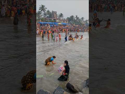 Christmas Special Tourist Full Digha Beach 🏖️ #christmas #beach #shorts