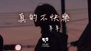 羊羊 - 真的不快樂「可是媽媽 我好像沒有避風港」【動態歌詞】♪