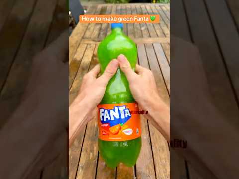 This is how you make green fanta! 💚😳