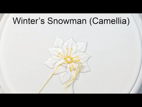 Winter's Snowman Camellia