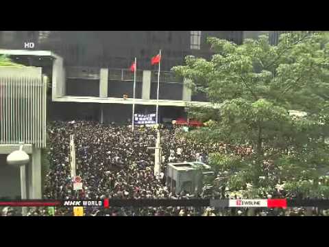 Honk Kong residents protest pro China decision