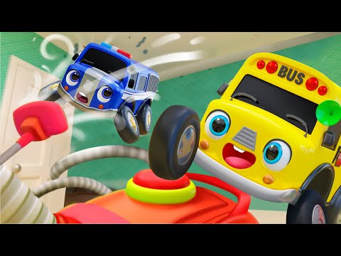 Buttons Bus Song | Ambulance Song | Good Habits | Nursery Rhymes & Kids Cartoon - Baby Car Songs TV