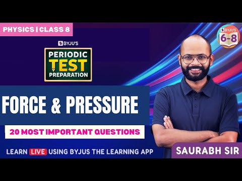 20 Most Important Questions from Force and Pressire | Periodic test | Class 8 Science