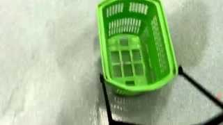 Shaws supermarket basket cart Frankenstein freak cart or is it a freak basket? Watch and decide for