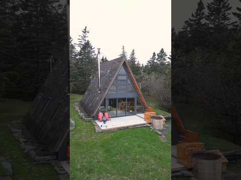 Oceanfront Custom-Built Tiny A-Frame Cabin! (60 Second Airbnb Tour)