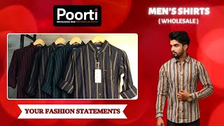 Poorti || Mens Shirts || Checked & Striped Styles || Top Notch #wholesale #surplus #shirts #menswear