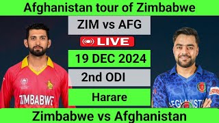 Zimbabwe vs Afghanistan, 2nd ODI - Live Cricket Score