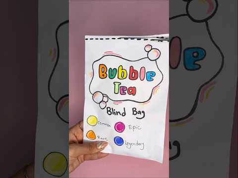 Bubble Tea Blind Bag! #blindbag #papercraft #papersquishy #youtubeshorts #diy #diycrafts #asmr