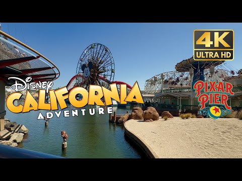 [4K] Pixar Pier POV from Paradise Gardens | Disney California Adventure | Disneyland 2024