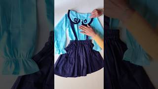 Baby top with skirt cutting and stitching #shorts