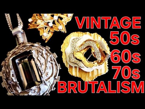 VALUABLE BRUTALIST JEWELRY: INDENTIFICATION & VALUES VINTAGE GOLD SILVER #artist #gold #jewelry #wow