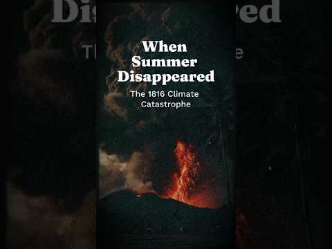 In 1816, a volcanic eruption caused global summer temperatures to drop, changing history.