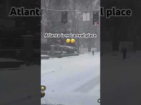 This man skiing ⛷️ down Phar Rd🤣🤣 #funny #trending #snow #atlanta #viralvideo #explore