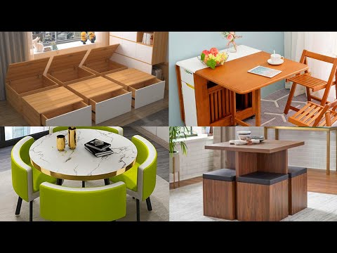 Smart Space Saving Furniture Ideas | Secret Space Save Hidden Furniture For Small Home Dining Table