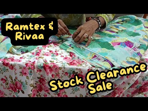 पहली बार देखे होंगी ऐसी नई वैरायटी Stock Clearance सेल में | Ramtex & Rivaa Branded Suits