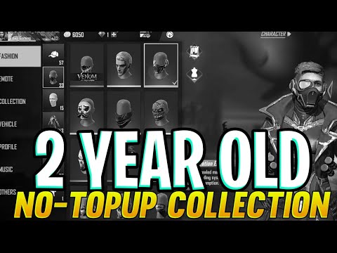 NO-TOPUP collection freefire ||2year old collection freefire ||no topup player can get everything #9