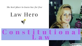 How to pass Constitutional Law