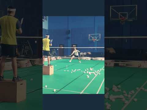 Multi shuttle training #badminton #shorts