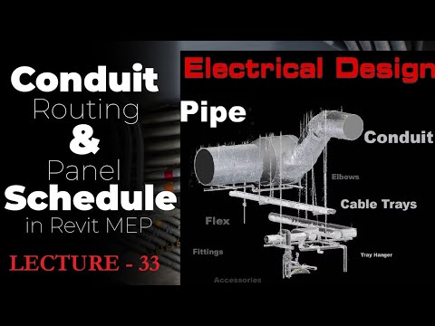 Electrical panel, cable tray and Conduit design | Electrical system design in Revit | FAPA system