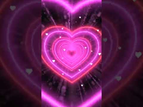 Heart Background❤️💖Heart Tunnel | Animated Background | Wallpaper Heart | Neon Heart Tunnel