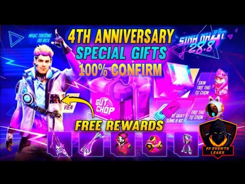 4TH ANNIVERSARY ALL ITEMS FREE FIRE | 4 ANNIVERSARY FREE ITEMS | #4thanniversaryfreefire #magiccube