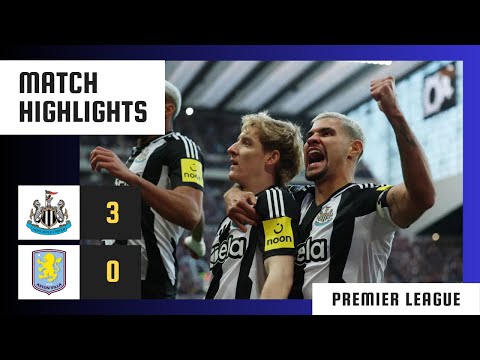 Newcastle United - Aston Villa | 3:0 | Highlights | Premier League 2024-25 | newcastle aston villa