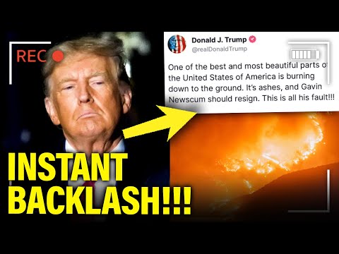 Trump BLASTED for RESPONSE to Fires