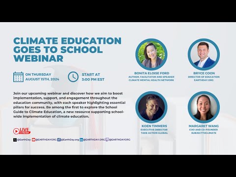 Climate Education Goes to School Webinar