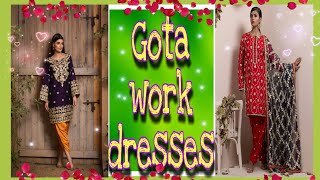 #gotaworkdress  #gotapattidressideas  Gota work dress ideas/Gota work dress designs/Designs gotawork