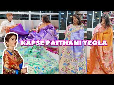 Neeta Ambani's Choice for PURE HANDLOOM Paithani! KAPSE PAITHANI, Sarees from 500 Rs to 2L