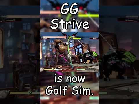 GG STRIVE GOLF SIMULATOR  #mrleegaming12 #memes #shortsfunny #fgc #ggst