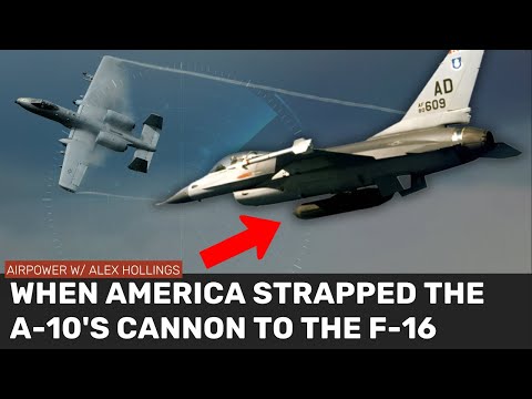 US F-16s actually saw combat carrying the A-10's massive cannon