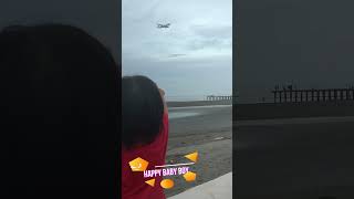 May Airplane ooohh! #cutebaby #cute #airplane #shorts #beach #landing #babyboy #babyboyplaying