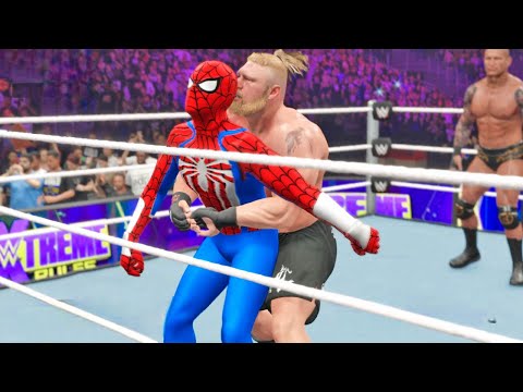 Spider man vs  Brock lesnar WWE Live 2K24 #shortsfeed #shortlive #wwe2k24