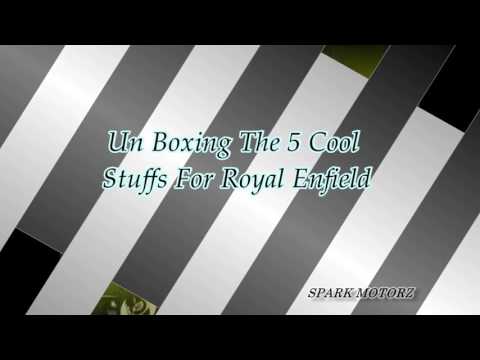 Unboxing the 5 cool stuffs for Royal Enfield