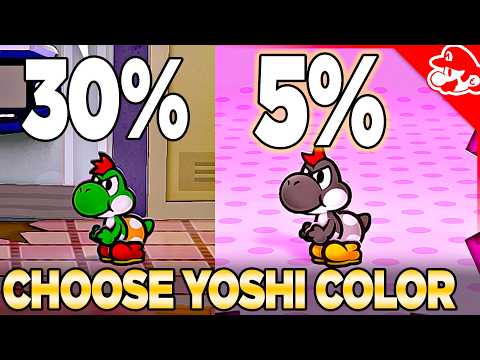 How to CHOOSE Your Yoshi Color in Paper Mario: The Thousand-Year Door