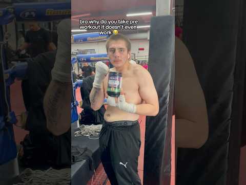 Does pre workout actually help boxers with stamina? 🤔 #boxing #boxingsparring #preworkout #fypviral