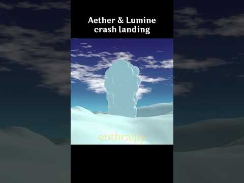 Aether & Lumine crash landing #genshinimpact #aether #lumine