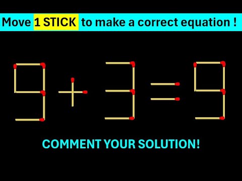 Part 108 - 10 Very Hard Matchstick Puzzles with Answers - Improve your IQ - Practices for Your Brain