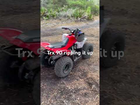 Trx 90 ripping it up 😳👀 #atv #trx450r #track