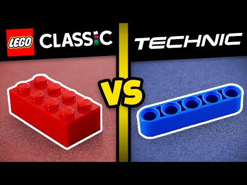 Lego Bricks vs Lego Technic, What's the Difference?